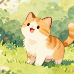 cat in a forest