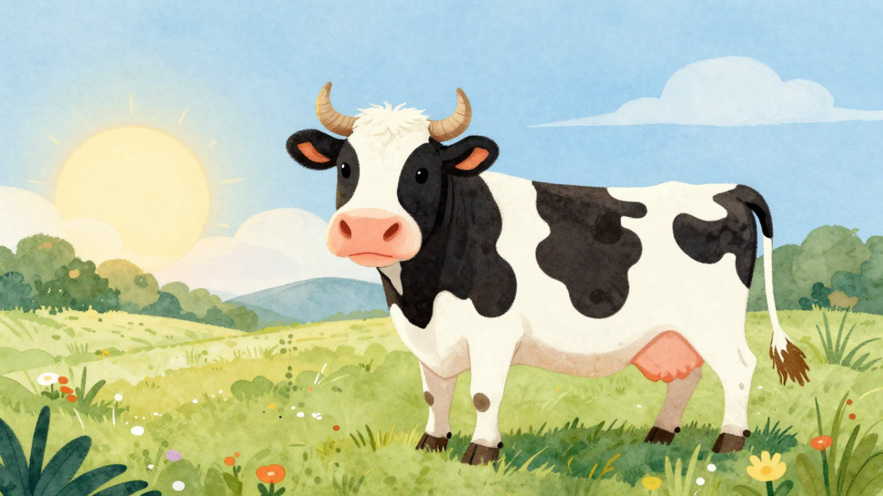 Cow and the Sun