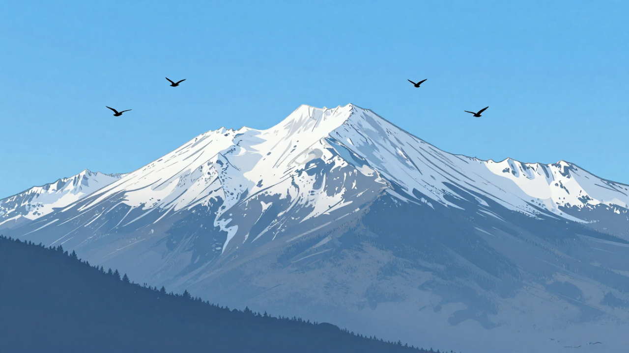 Mountain Snow View
