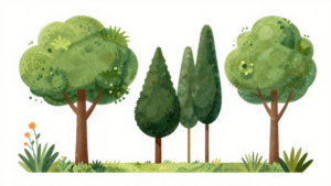 variety of trees