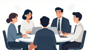 working together