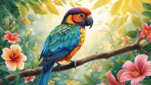 colorful parrot