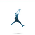 basketball player icon jump