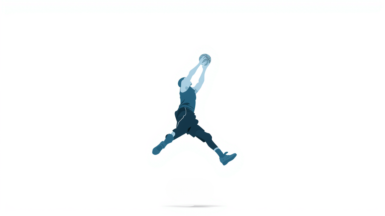 Basketball Player Icon Jump