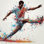football player kick